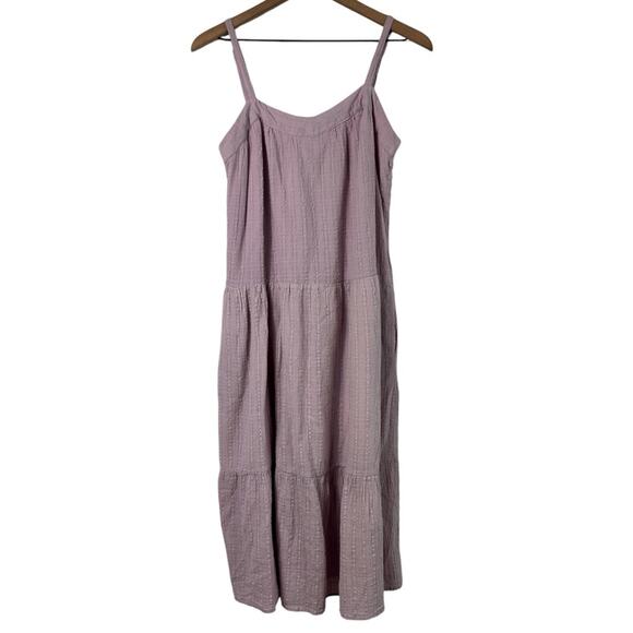 Knox Rose Dresses & Skirts - KNOX ROSE SIZE MEDIUM WOMEN TIERED LILAC HAZE DRESS BOHO POCKETS LIGHTWEIGHT